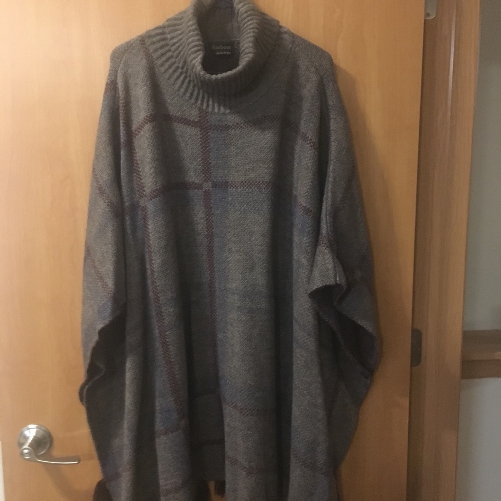 Turtleneck poncho, coverup, wrap